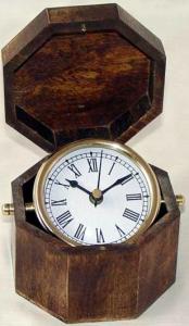 Table Clock With Wooden Box